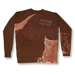 Front pic of 'StreetGlam' Men's Crew Sweat, Tan on Brown